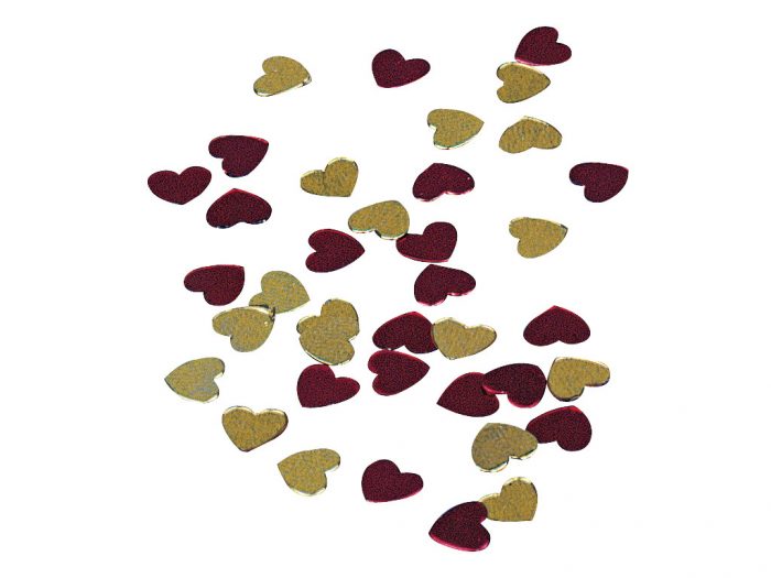 Sequinces “Heart” 5mm 7g red-gold