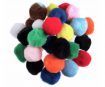Pompons tab-bag 100pcs 7mm colours assorted