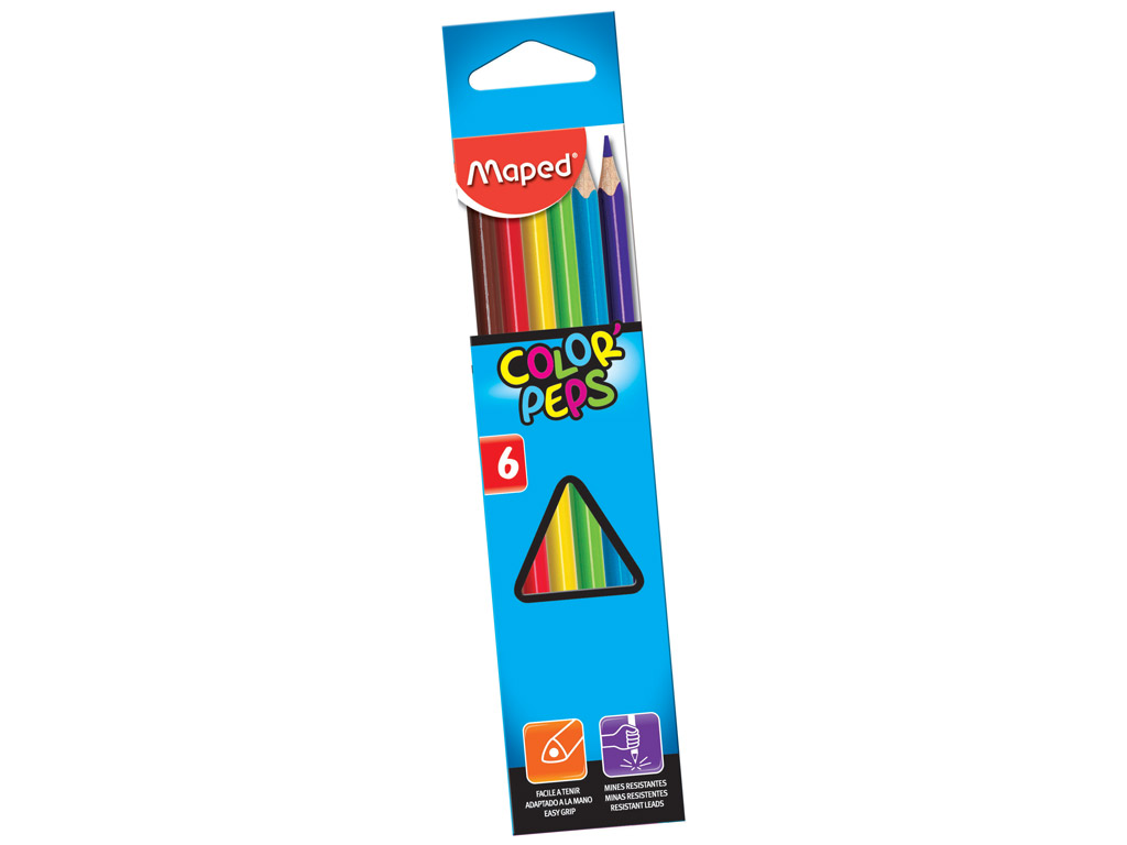 Krāsainais zīmulis ColorPeps 6gab.