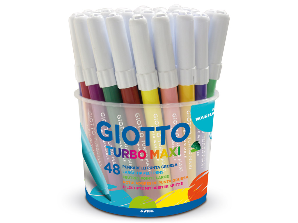 Fibre pen Giotto Turbo Maxi 12x4=48pcs