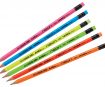 Graphite Pencil Lyra Neon HB with eraser assorted