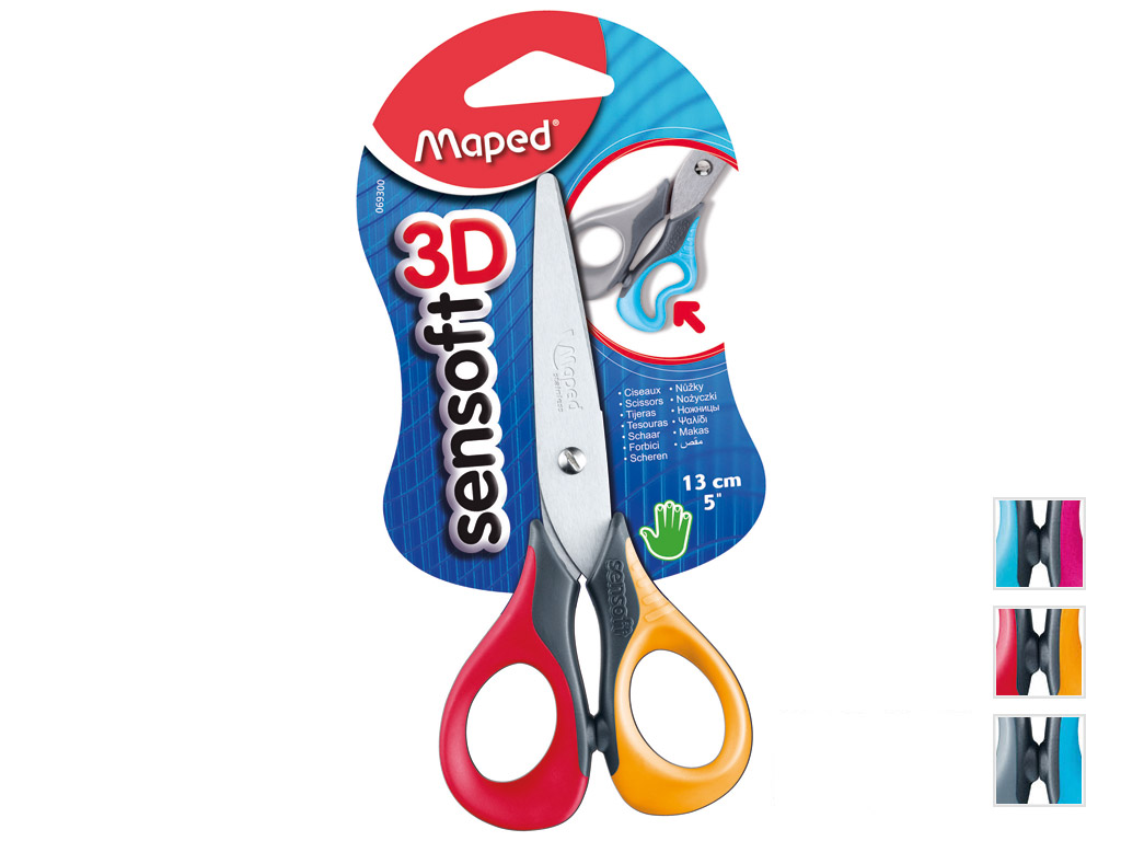 Scissors SenSoft 13cm blister