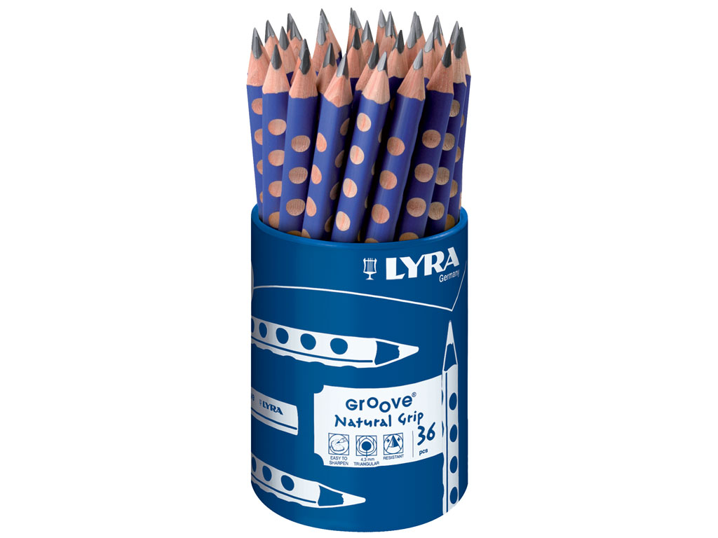 Graphite pencil Lyra Groove B 36pcs in pot