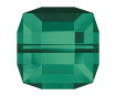 Kristāla pērle Swarovski kubiks 5601 6mm 2gab. 205 emerald