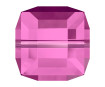 Crystal bead Swarovski cube 5601 6mm 2pcs 502 fuchsia