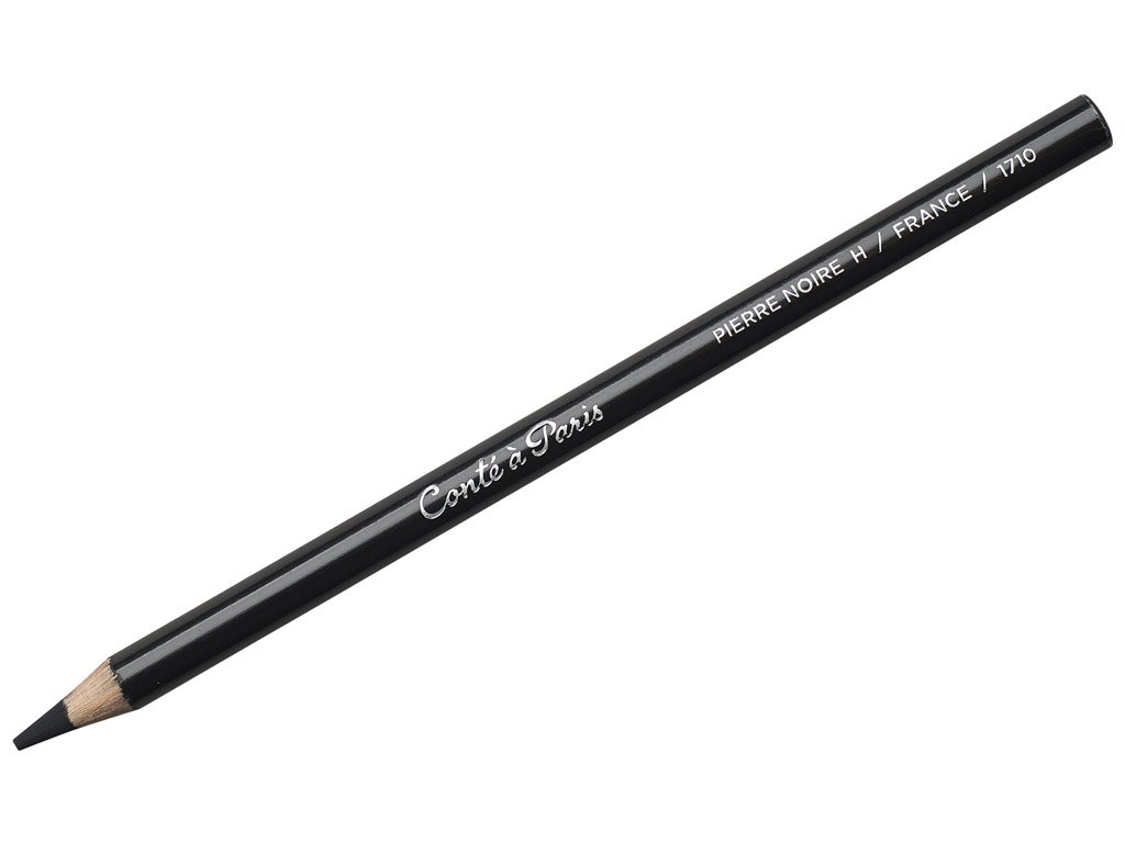 Conte Pencil 1710-2B Soft Black Pencil 