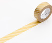 Washi dekoratyvi lipni juostelė mt 1P deco 15mmx10m stripe gold