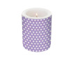Žvakė d=10.5cm h=12cm Just Dots Yellow Lilac