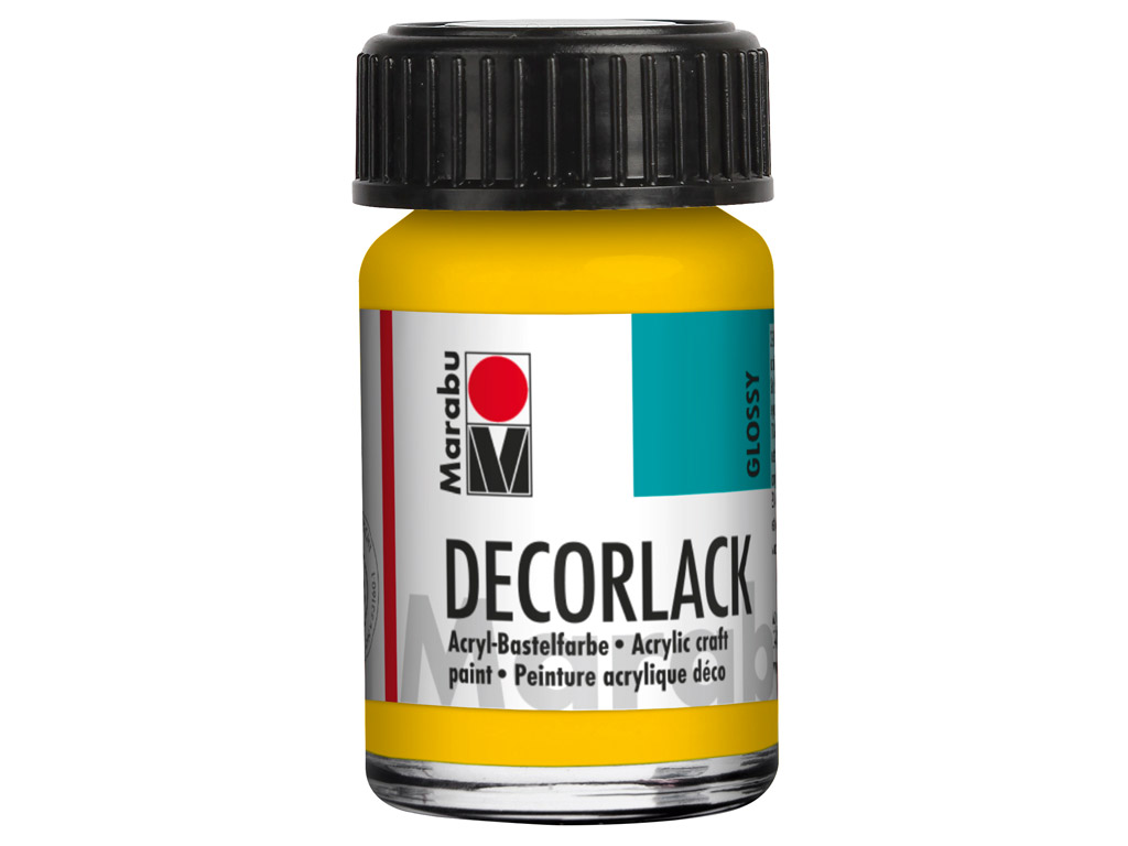 Dekorkrāsa Decorlack 15ml 021 medium yellow