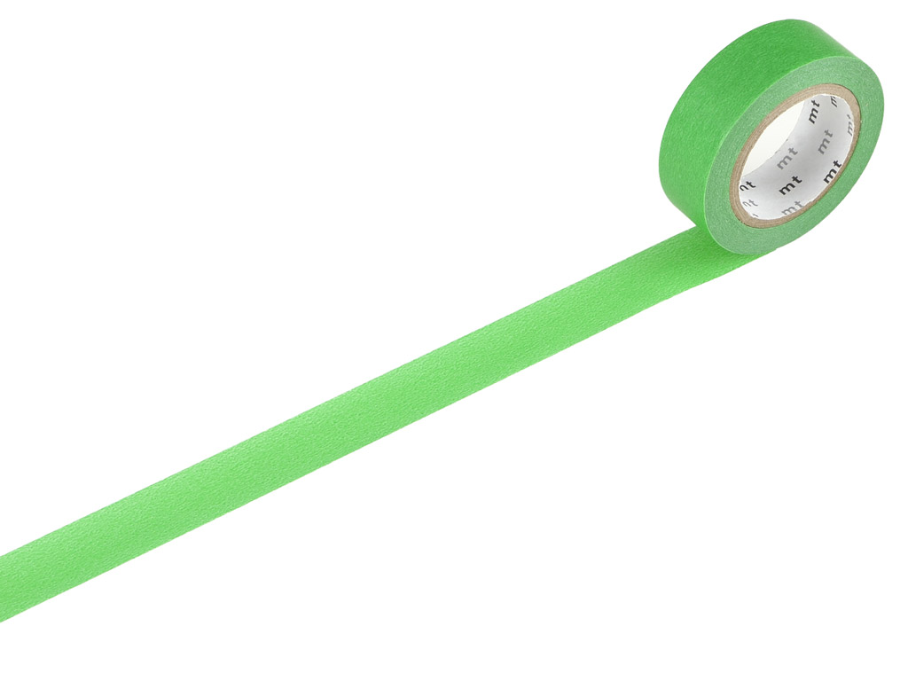 Washi dekoratyvi lipni juostelė mt 1P basic 15mmx10m green