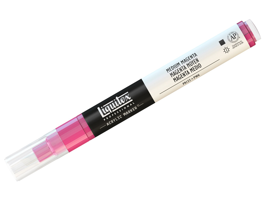 Liquitex Paint Marker - Vibrant Colors, 2mm Tip, Set of 6