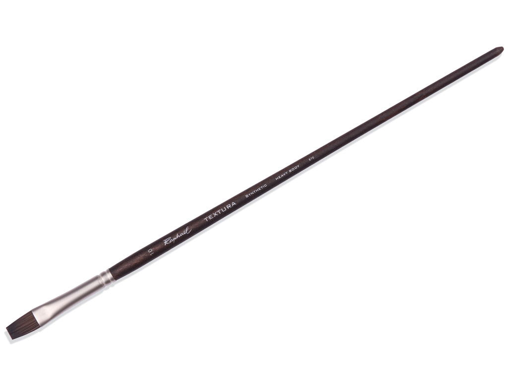 Brush Textura 870 No 10 synthetic flat long handle