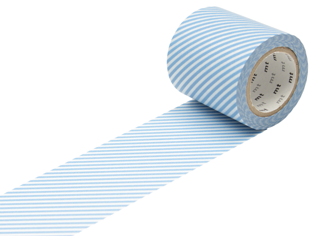 Masking tape mt casa 50mmx10m stripe light blue