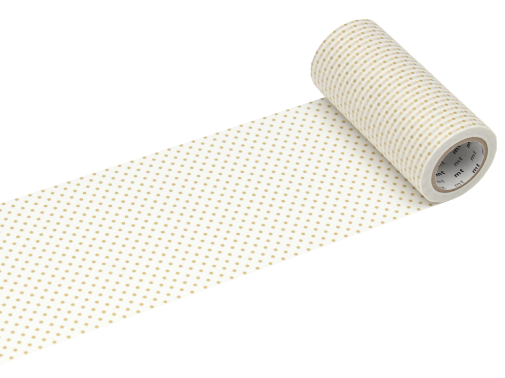 Masking tape mt casa 100mmx10m dot S gold
