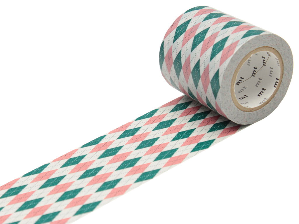 Masking tape mt casa 50mmx10m argyle pink