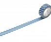 Washi dekoratyvi lipni juostelė mt 1P deco 15mmx10m stripe marine blue