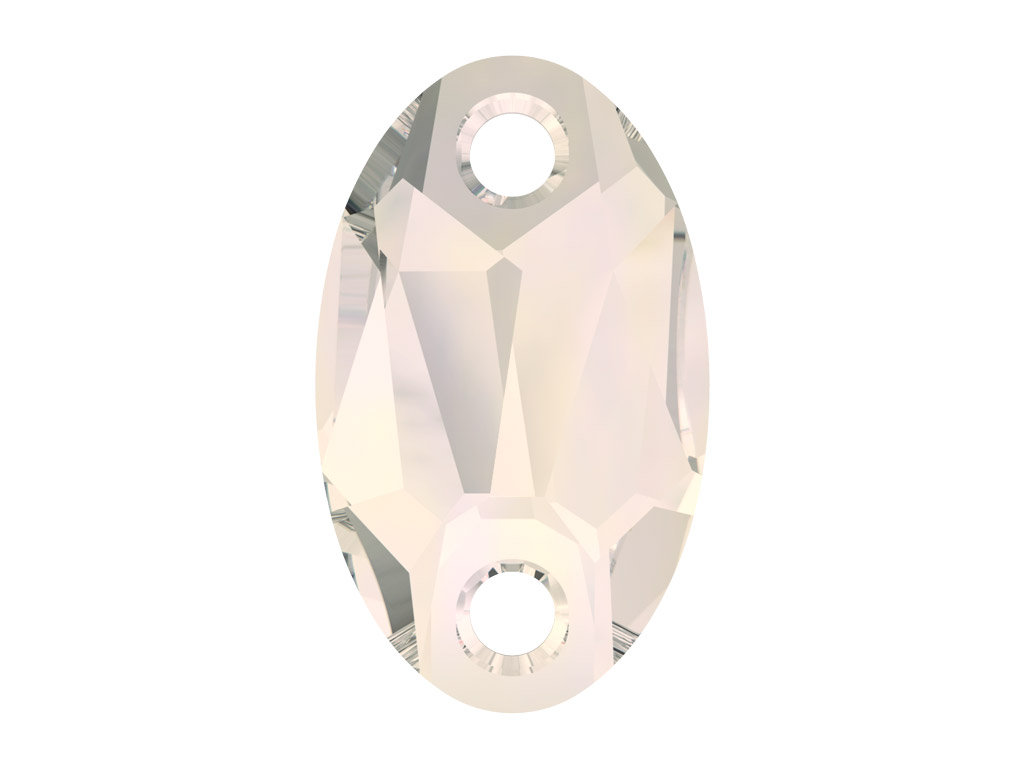 Kristāla pērlīte izšūšanai Swarovski ovāla 3231 18x11mm 002MOL crystal moonlight