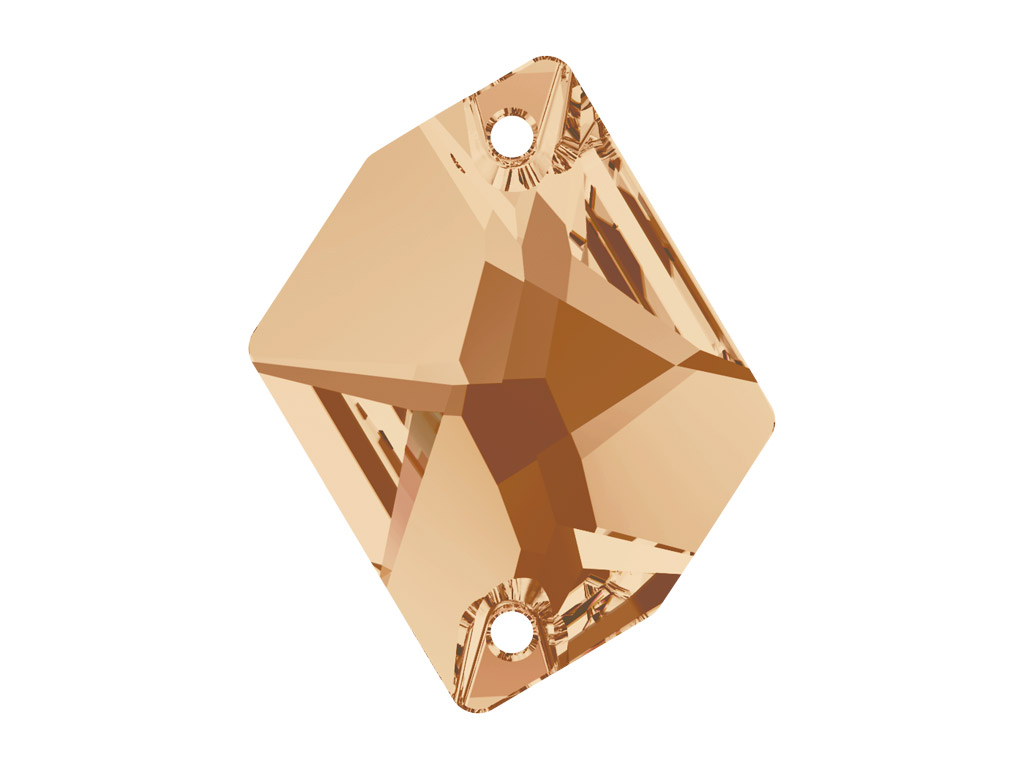 Kristallhelmes õmblemiseks Swarovski cosmic 3265 26x21mm 001GSHA crystal golden shadow