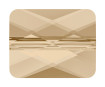 Crystal bead Swarovski mini rectangle 5055 10x8mm 001GSHA crystal golden shadow