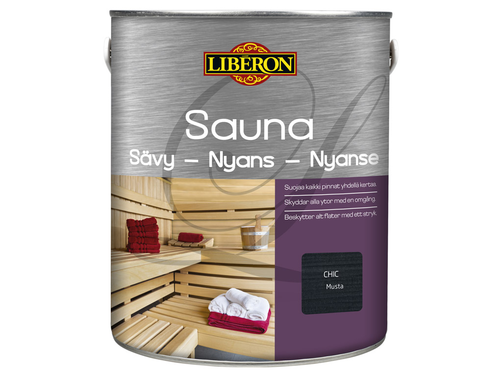 Wood dye Liberon Sauna 2.5L black