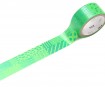 Washi dekoratyvi lipni juostelė mt fab 15mmx3m scipt green