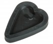 Jewellery casting mould Rayher heart 2.7x3.9cm