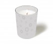 Candle with glass d=8.5cm h=10cm Moments Uni Silver
