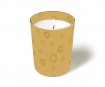 Candle with glass d=8.5cm h=10cm Moments Uni Gold