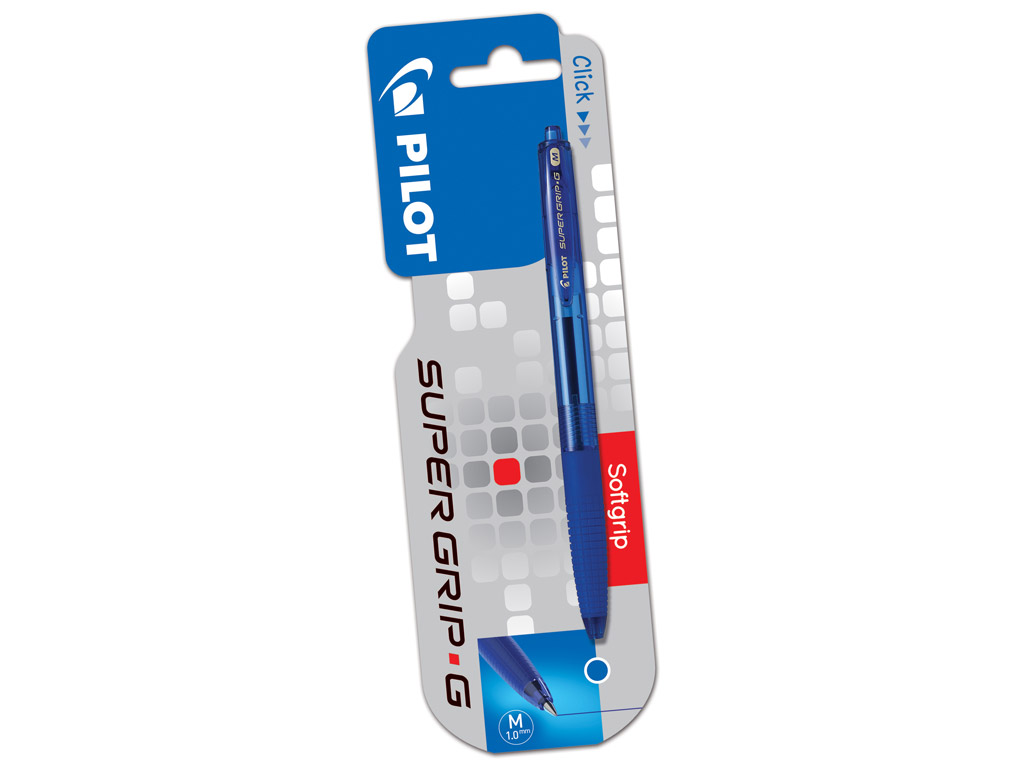 Ballpoint pen Pilot Supergrip G RT 1.0 blue blister