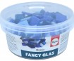 Mozaikos akmenys Rayher Fancy Glas rinkinys ~395vnt./500g mėlyni tonai