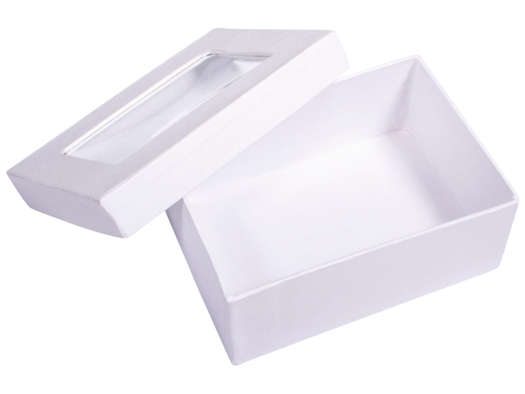 Karp kartongist Rayher kandiline 10.5x7.7x4.4cm vaateaknaga valge
