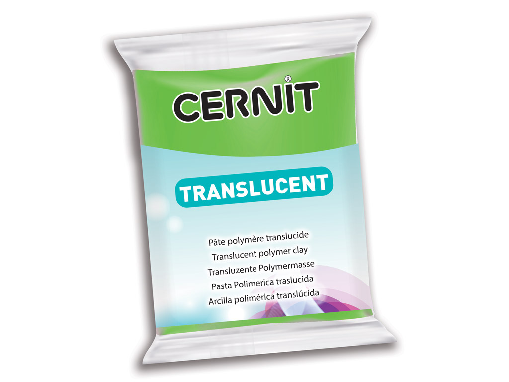 Polymer clay Cernit Translucent 56g 605 lime green