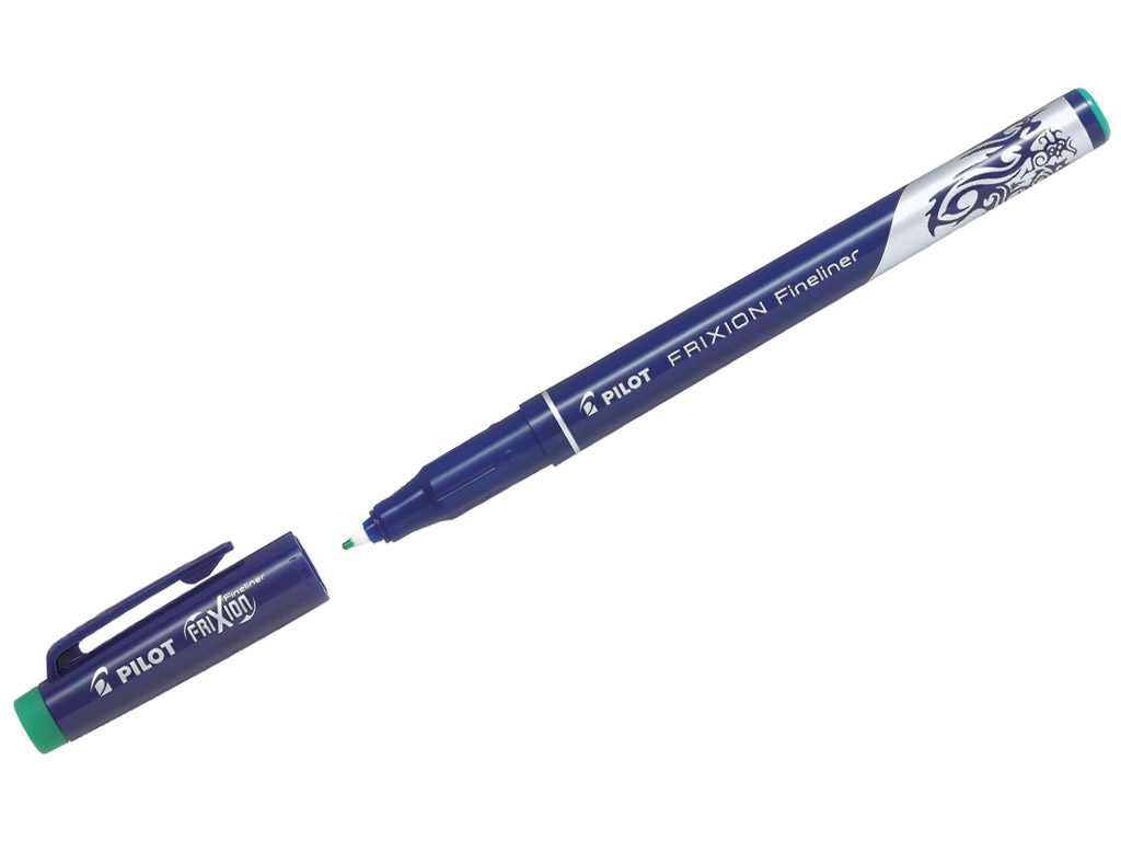 Tintes pildspalva izdzēšams fineliner Pilot Frixion 0.45 zaļa