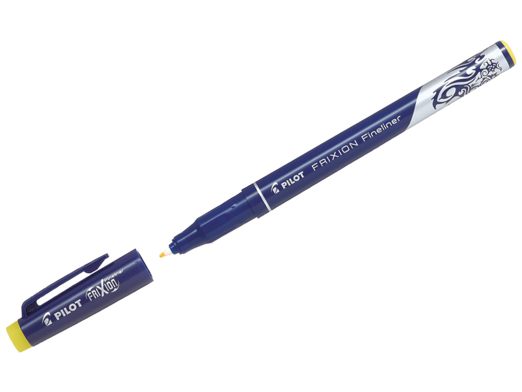 Tintes pildspalva izdzēšams fineliner Pilot Frixion 0.45 dzeltena