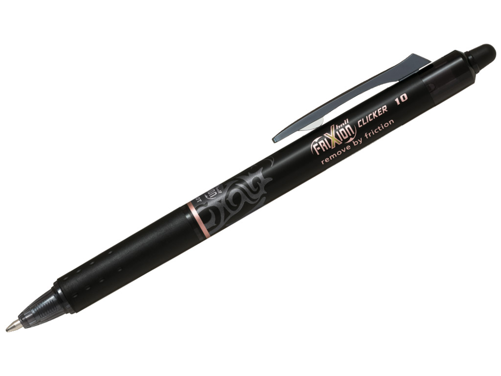 Tintes pildspalva izdzēšams Pilot Frixion Clicker 1.0 melna