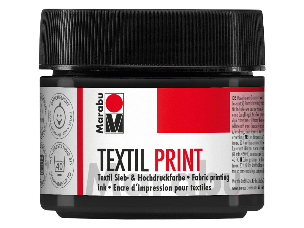 Tekstiilivärv Textil Print 100ml 974 carbon black