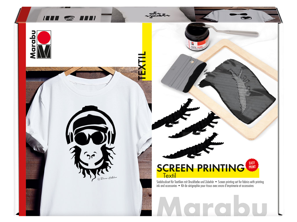 Screen printing set for fabric Marabu