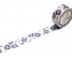 Masking tape mt fab Pearl 15mmx5m hibiscus navy blue