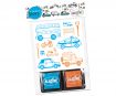 Stamp Aladine Stampo Story 10pcs Vehicle + 2 ink pads blister