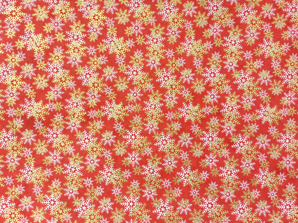 Lokta Paper 51x76cm Tiny Snowflakes on Red