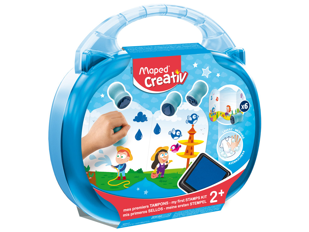 Stamps kit Maped Creativ Early Age in plastic case