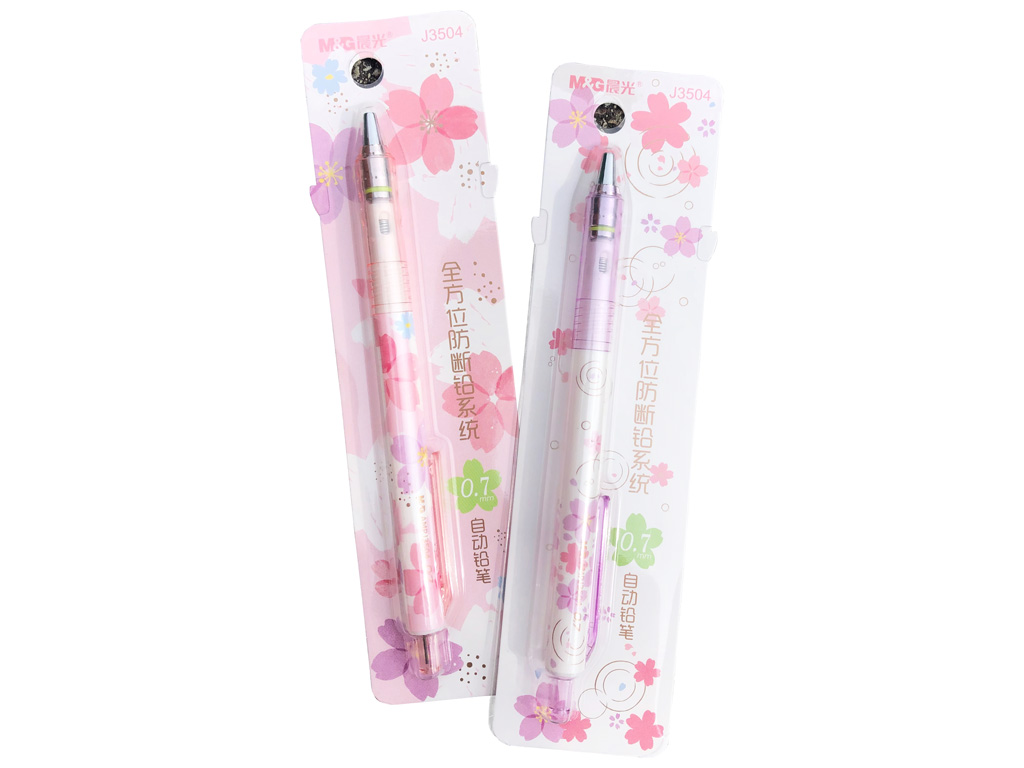 Mechanical pencil M&G Sakura Rain 0.7 assorted blister
