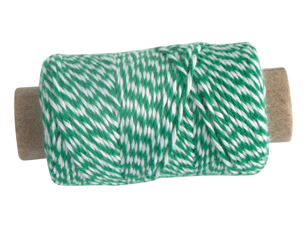 Two-tone yarn 1mm 35m meadow green