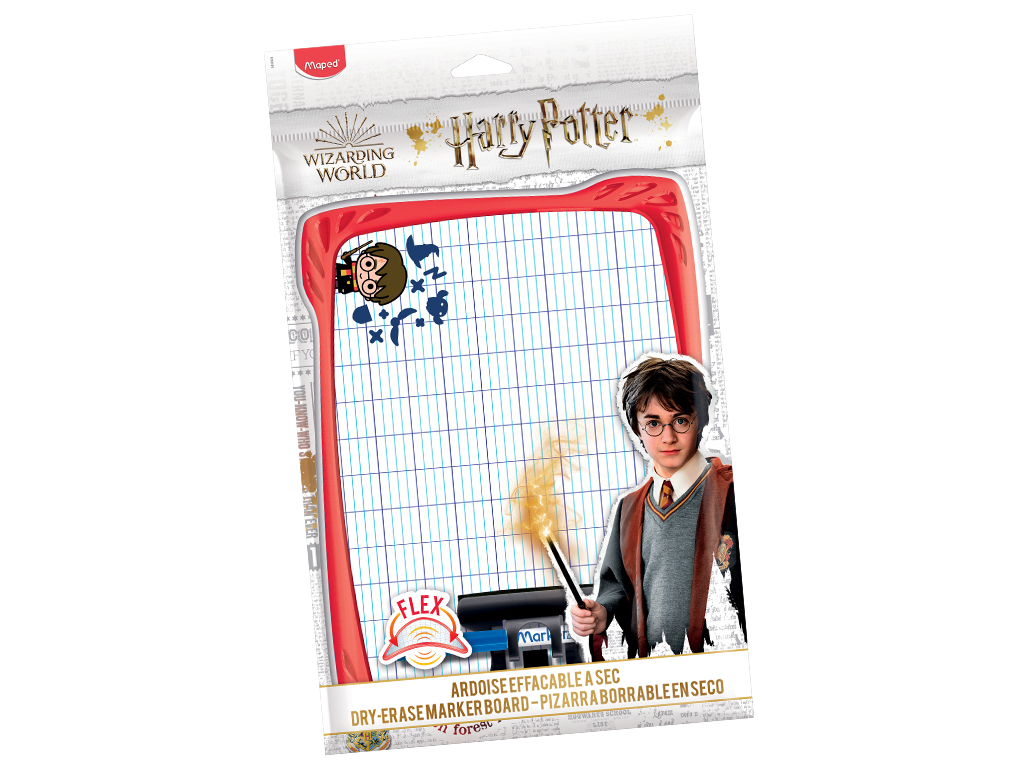 Baltā tāfele Maped Harry Potter+piederumi asorti blisterī