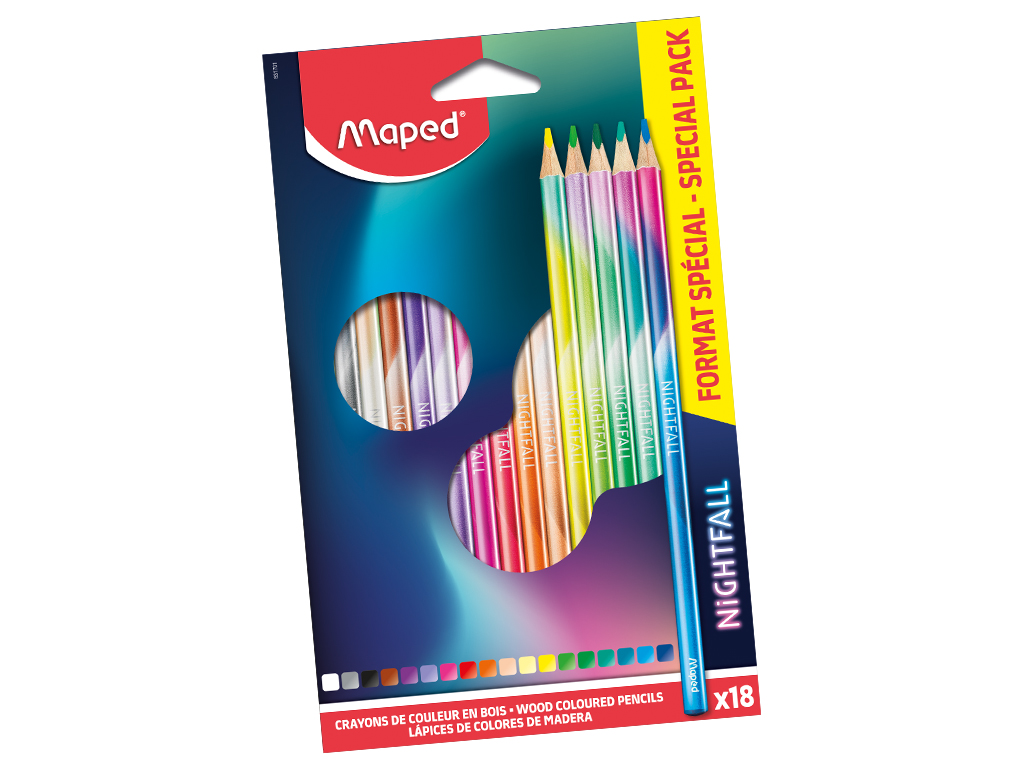 Colour pencils Maped Nightfall 18pcs