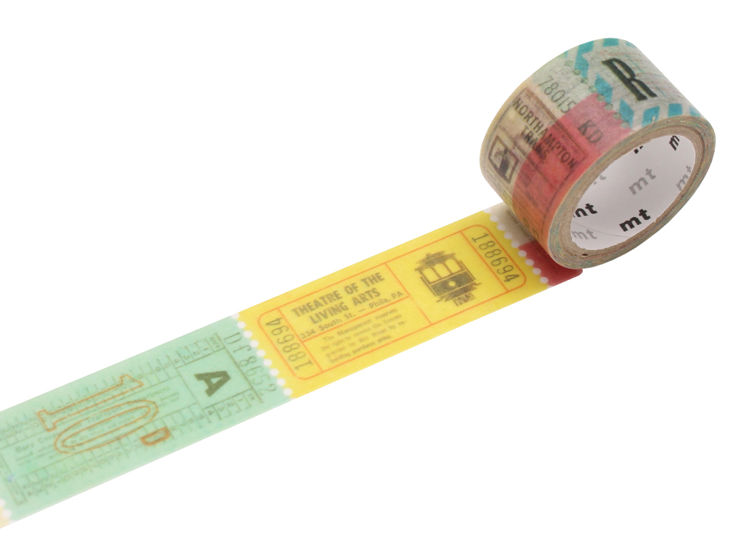 Washi dekoratyvi lipni juostelė mt fab 20mmx3m ticket