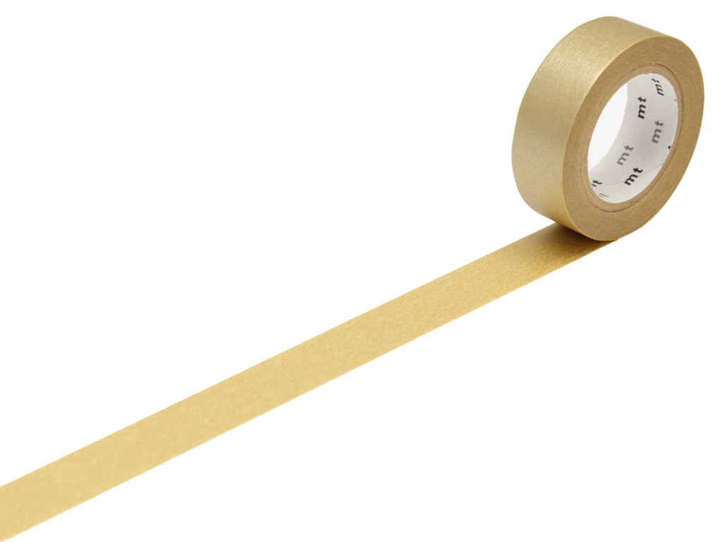 Washi dekoratyvi lipni juostelė mt 1P basic 15mmx7m gold