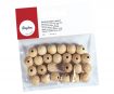 Wooden beads Rayher polished 12mm 25pcs natural