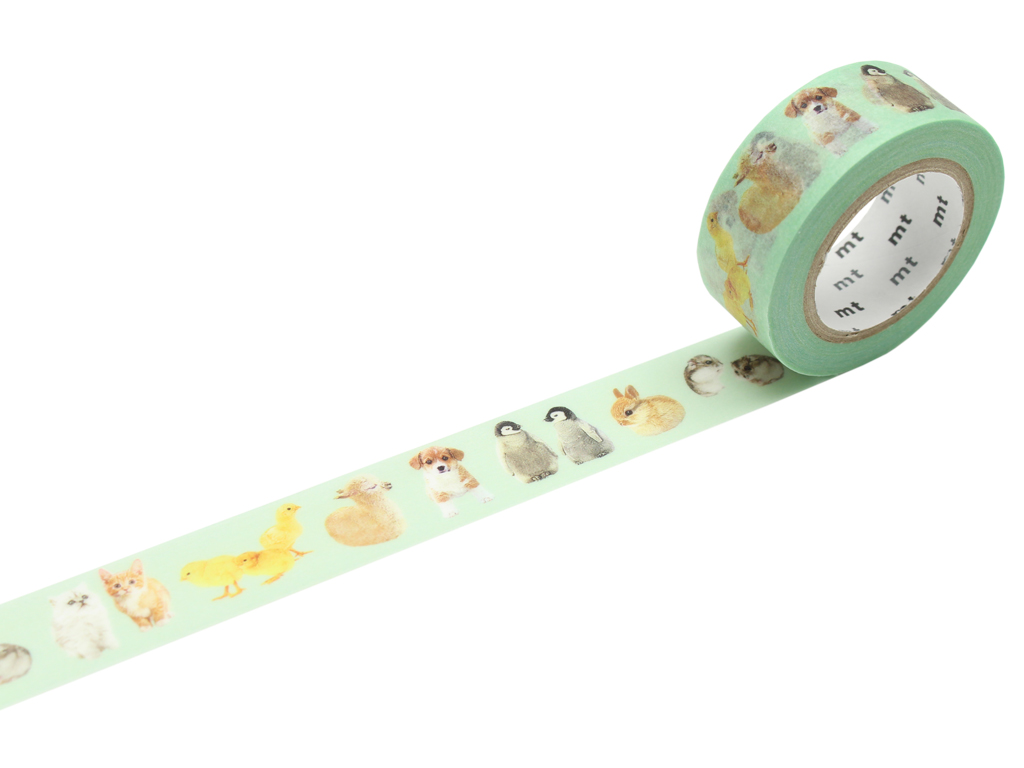 Washi dekoratyvi lipni juostelė mt ex 18mmx7m baby animals