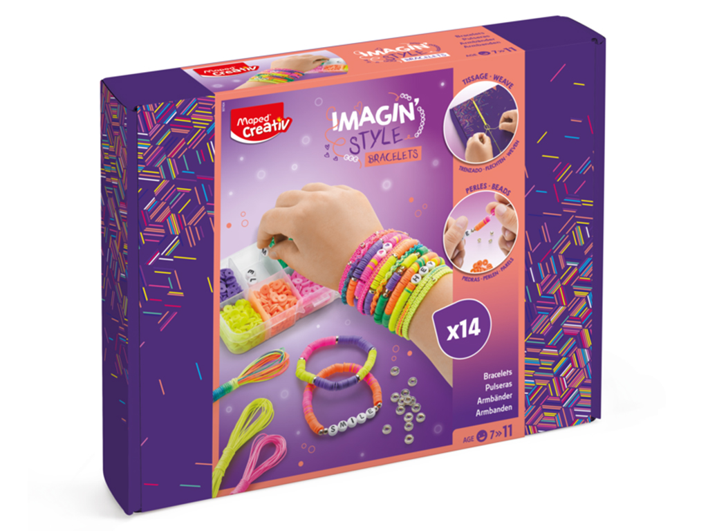 Crafting kit Maped Creativ ImaginStyle bracelets neon